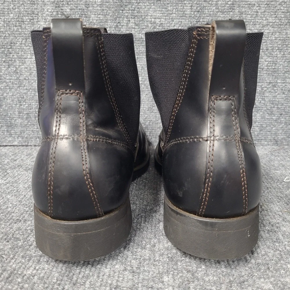 WEINBRENNER Black Leather Safety Toe BILTRITE Sole Chelsea Boots Men's 8 R 1987